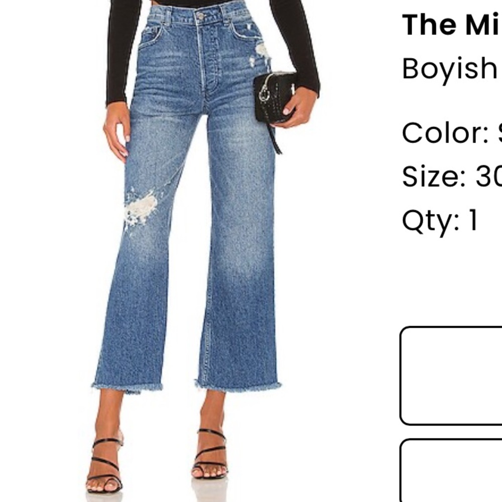High Rise Cropped Wide Leg